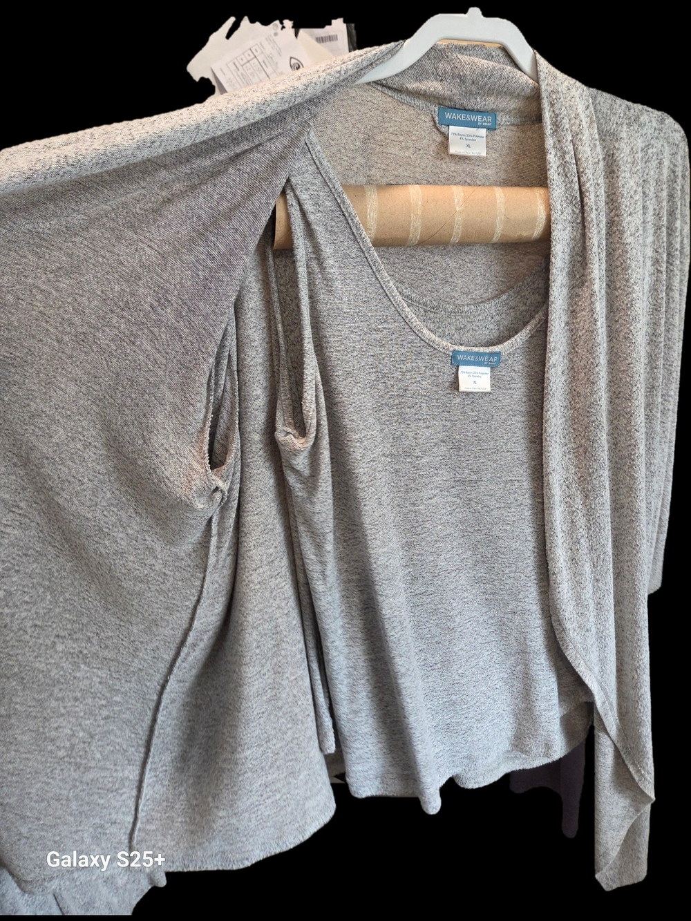Wakeswear Light Gray Sleeveless Camisole – Soft Scoop Neck, 3 Piece Set